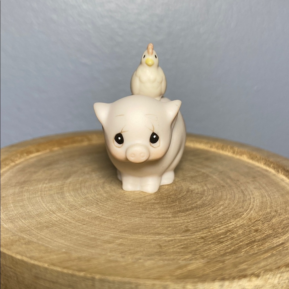 1992 Precious Moments “Tubby” Pig Chicken Figurine